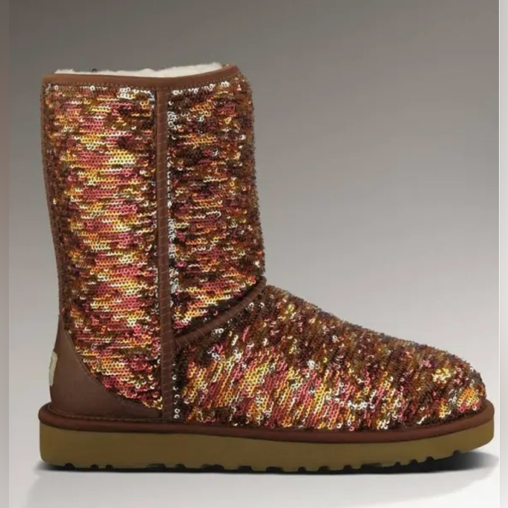 NEW UGG Classic Short Sparkle Boots - Autumn